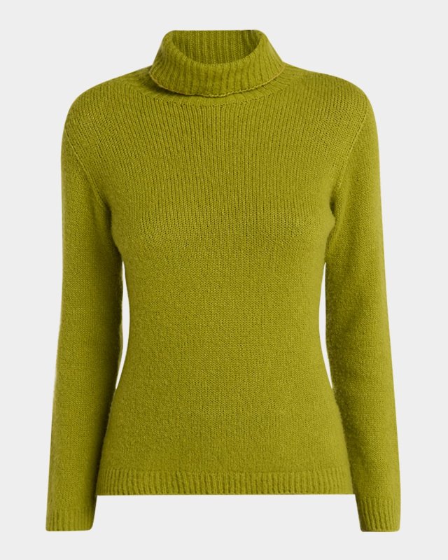 Cashmere-Silk Turtleneck Sweater